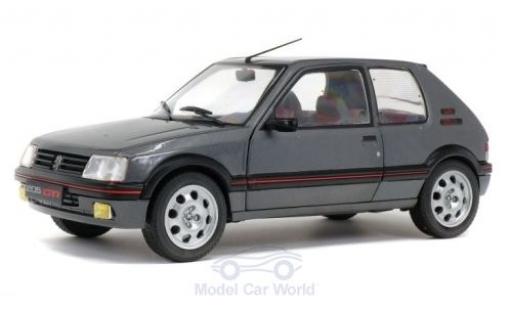 Peugeot 205 1/18 Solido 1.9 GTi metallico grigio 1988 modellino in miniatura