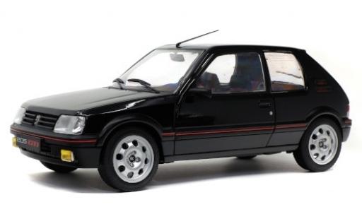 Peugeot 205 1/18 Solido 1.9 GTI Mk2 nero modellino in miniatura