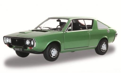 Renault 17 1/18 Solido metallico verde 1976 modellino in miniatura