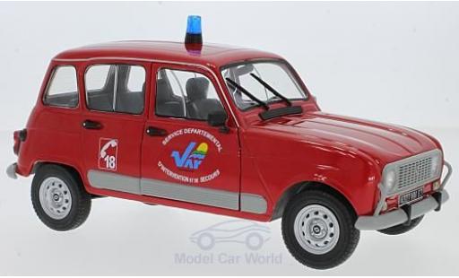 Renault 4 L 1/18 Solido GTL Feuerwehr modellino in miniatura