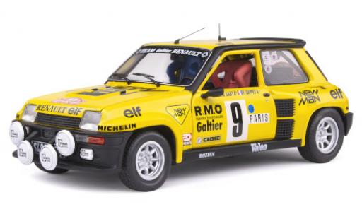 Renault 5 1/18 Solido Turbo No.9 Team Galtier New Man Rallye WM Rallye Monte Carlo 1982 B.Saby/F.Sappey modellino in miniatura