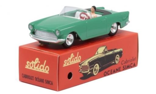 Simca Oceane 1/43 Solido Cabriolet verde 1960 modellino in miniatura