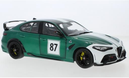 Alfa Romeo Giulia 1/18 Solido GTAM metallise verde No.87 2021 modellino in miniatura