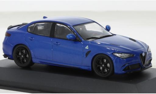 Alfa Romeo Giulia 1/43 Solido Quadrifoglio metallise blu 2019 modellino in miniatura