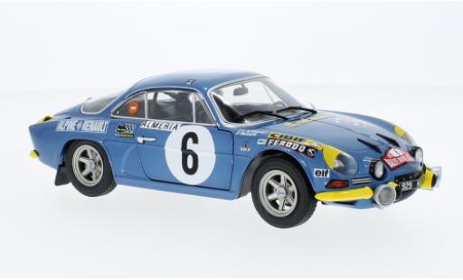 Alpine A110 1/18 Solido Renault 1600S No.6 Rallye Monte Carlo 1972 modellino in miniatura