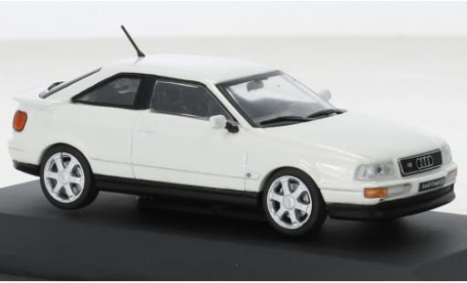 Audi S2 1/43 Solido Coupe metallise bianco 1993 modellino in miniatura