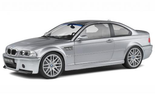 Bmw M3 1/18 Solido (E46) CSL grigio 2003 modellino in miniatura