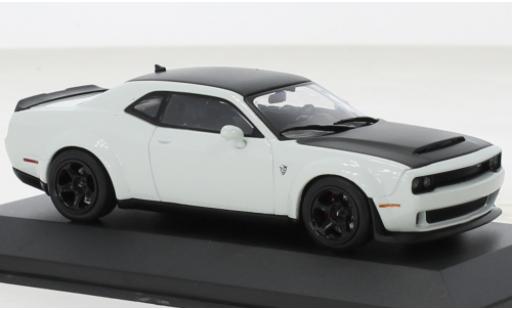 Dodge Challenger 1/43 Solido SRT Demon V8 6.2 bianco/nero 2018 modellino in miniatura