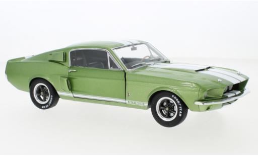 Shelby GT 500 1/18 Solido Ford Mustang metallise verde/bianco 1967 modellino in miniatura