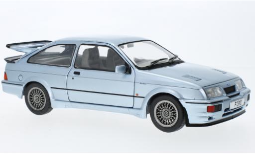 Ford Sierra 1/18 Solido RS 500 Cosworth metallise blu clair RHD 1987 modellino in miniatura