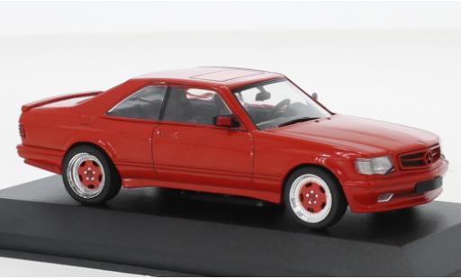 Mercedes 560 1/43 Solido SEC (C126) AMG Wide Body rosso 1990 modellino in miniatura