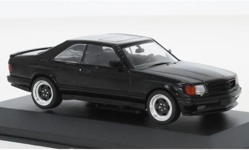 Mercedes 560 1/43 Solido SEC (C126) AMG Wide Body nero 1990 modellino in miniatura