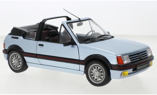 Peugeot 205 1/18 Solido CTI metallise blu 1989 modellino in miniatura