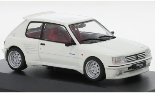 Peugeot 205 1/43 Solido GTI Dimma bianco modellino in miniatura
