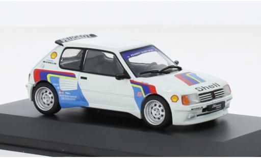 Peugeot 205 1/43 Solido GTI Dimma bianco/Décorer modellino in miniatura