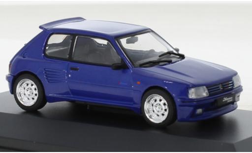 Peugeot 205 1/43 Solido GTI Dimma metallise blu 1989 modellino in miniatura