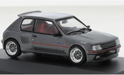 Peugeot 205 1/43 Solido GTI Dimma metallise grigio 1989 modellino in miniatura