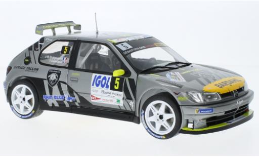 Peugeot 306 1/18 Solido Maxi No.5 Rally du Mont Blanc 2021 modellino in miniatura