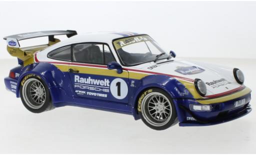 Porsche 964 RWB 1/18 Solido 911  blu/bianco 2022 modellino in miniatura