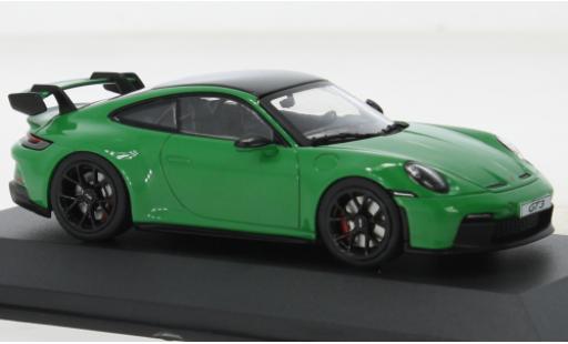 Porsche 992 GT3 1/43 Solido 911  verde modellino in miniatura