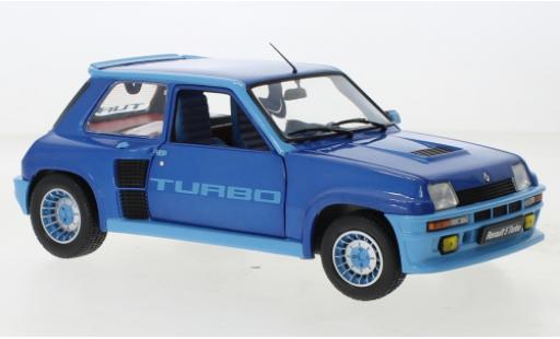 Renault 5 1/18 Solido Turbo metallise blu 1981 modellino in miniatura