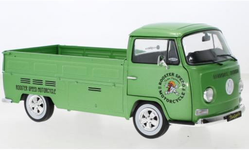 Volkswagen T2 1/18 Solido Pick Up Douane metallise la chaux Rooster Speed 1968 modellino in miniatura