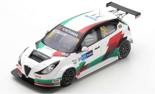 Alfa Romeo Giulietta 1/43 Spark Veloce TCR No.31 WTCR Macau 2019 K.Ceccon modellino in miniatura