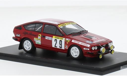 Alfa Romeo GT 1/43 Spark V6 No.29 Rallye WM Rallye Monte Carlo 1983 1:43 modellino in miniatura