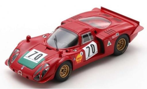 Alfa Romeo T33 1/43 Spark Tipo 33/2 No.70 Autodelta Ronde Cevenole 1969 I.Giunti modellino in miniatura