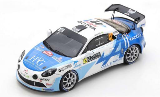 Alpine A110 1/43 Spark Rally RGT No.42 Team Bonneton Rallye WM Rallye Monte Carlo 2021 C.Robert/M.Duval modellino in miniatura