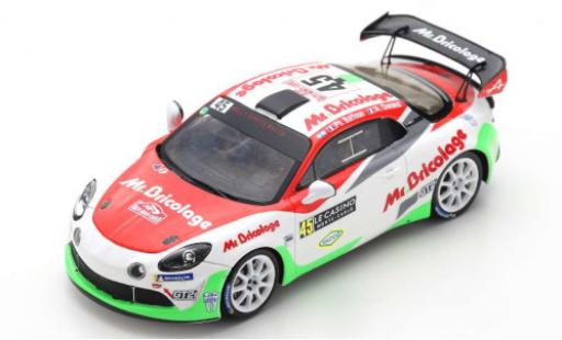 Alpine A110 1/43 Spark Rally RGT No.45 Rallye WM Rallye Monte Carlo 2021 P.Baffoun/A.Dunand modellino in miniatura