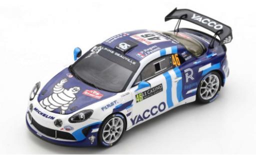 Alpine A110 1/43 Spark Rally RGT No.46 Yacco Rallye WM Rallye Monte Carlo 2021 P.Ragues/J.Pesenti modellino in miniatura