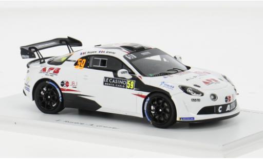 Alpine A110 1/43 Spark Rally RGT No.59 Chazel Technologie Course Rallye WM Rallye Monte Carlo 2024 1:43 modellino in miniatura