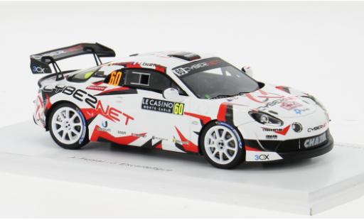 Alpine A110 1/43 Spark Rally RGT No.60 Chazel Technologie Course Rallye WM Rallye Monte Carlo 2024 1:43 modellino in miniatura