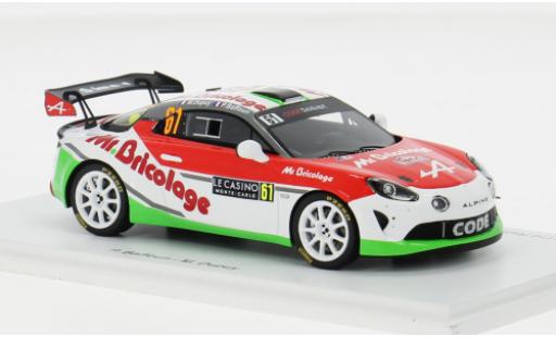 Alpine A110 1/43 Spark Rally RGT No.61 Code Racing Development Rallye WM Rallye Monte Carlo 2024 1:43 modellino in miniatura