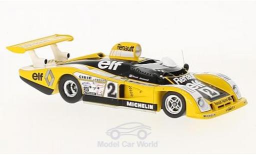 Alpine A442 1/43 Spark Renault No.2 Renault Sport 24h Le Mans 1978 D.Pironi/J.P.Jaussaud modellino in miniatura