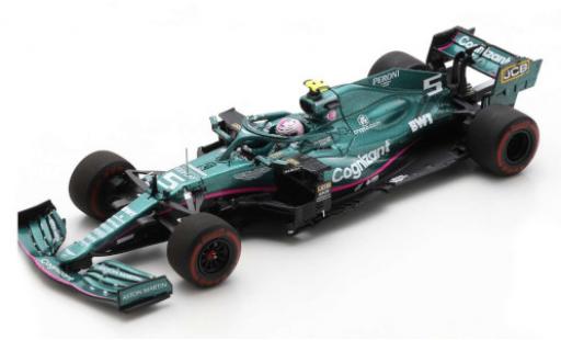 Aston Martin AMR2 1/43 Spark 1 No.5 Cognizant F1 Team Cognizant Formel 1 GP Azerbaijan 2021 mit Pit Board S.Vettel modellino in miniatura