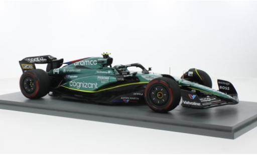 Aston Martin AMR2 1/18 Spark 3 No.14 Aramco Cognizant F1 Team Cognizant Formel 1 GP Großbritannien 2023 1:18 modellino in miniatura