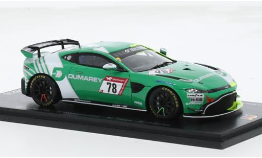 Aston Martin V8 Vantage GT4 1/43 Spark Vantage AMR GT4 No.78 PROsport-Racing 24h Nürburgring 2023 1:43 modellino in miniatura