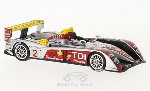 Audi R10 2008 1/43 Spark TDI No.2 Sport North America 24h Le Mans 2008 10 Years A.McNish/R.Capello/T.Kristensen modellino in miniatura