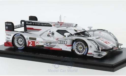 Audi R18 1/43 Spark e-tron quattro No.2 24h Le Mans 2013 L.Duval/T.Kristensen/A.McNish modellino in miniatura