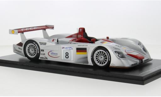 Audi R8 1/18 Spark No.8 24h Le Mans 2000 1:18 modellino in miniatura