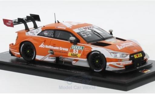 Audi RS5 DTM 1/43 Spark RS 5 DTM No.53 Sport Team Rosberg Hoffmann Group DTM Hockenheim 2018 J.Green modellino in miniatura