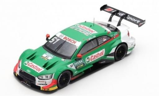 Audi RS5 1/43 Spark RS 5 No.51 Sport Team Abt Sportsline Castrol DTM 2019 N.Müller modellino in miniatura