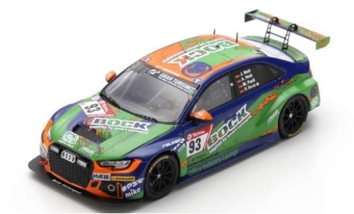 Audi RS3 1/43 Spark LMS No.93 Bonk Motorsport Bock 24h Nürburgring 2019 H.Bock/M.Partl/J.Nett/A.Nett modellino in miniatura