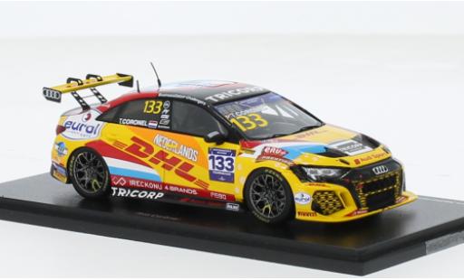 Audi RS3 1/43 Spark LMS TCR No.133 Team Netherlands FIA Motorsport Games Touring Car Cup Paul Ricard 2022 1:43 modellino in miniatura