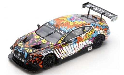 Bentley Continental 1/43 Spark GT3 Princess Yatchs Dazzle Livery modellino in miniatura