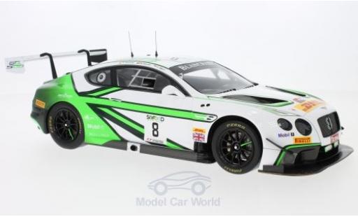 Bentley Continental T 1/43 Spark GT3 RHD No.8 Team M-Sport 24h Spa 2017 M.Soulet/V.Abril/A.Soucek modellino in miniatura
