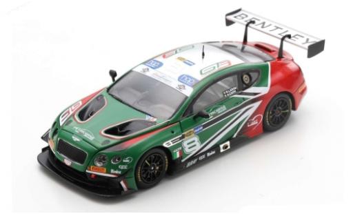Bentley Continental 1/43 Spark GT3 RHD No.8 Petri Corse Motorsport GT Italian Championship Mugello 2018 N.Larini/A.Caffi modellino in miniatura
