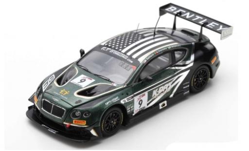 Bentley Continental 1/43 Spark GT3 RHD No.9 K-Pax Racing 8h Kalifornien 2018 B.Sellers/A.Parente/R.Baptista modellino in miniatura